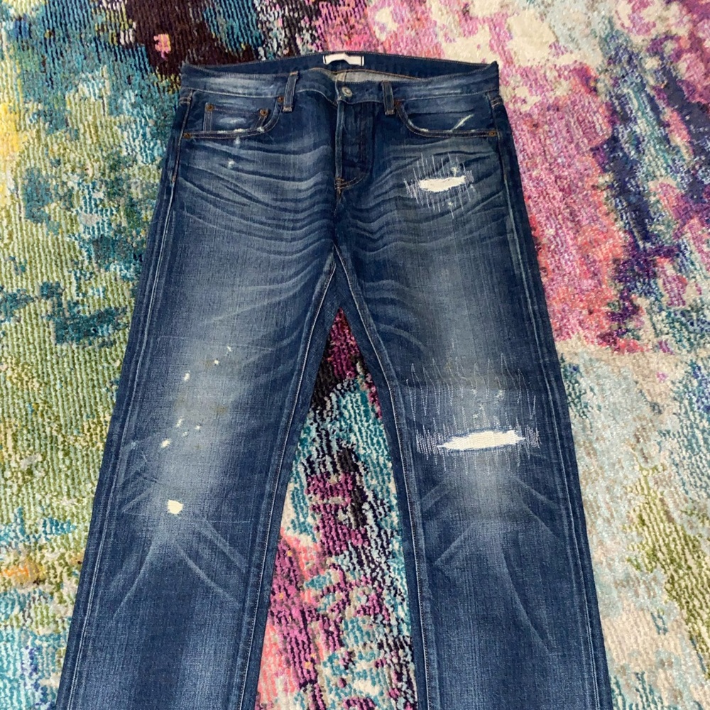 Uniqlo Dark Blue Denim Pants - RARE SELVEDGE DENIM